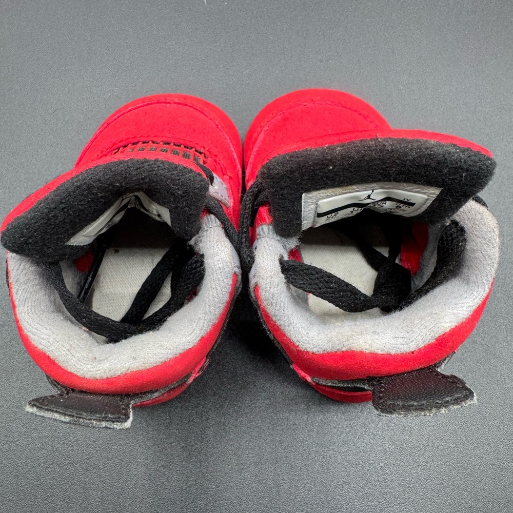 Jordan Kids Red and Black Sneakers - Picture 10 of 11